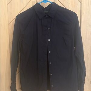 Banana Republic Black Button-Up Blouse